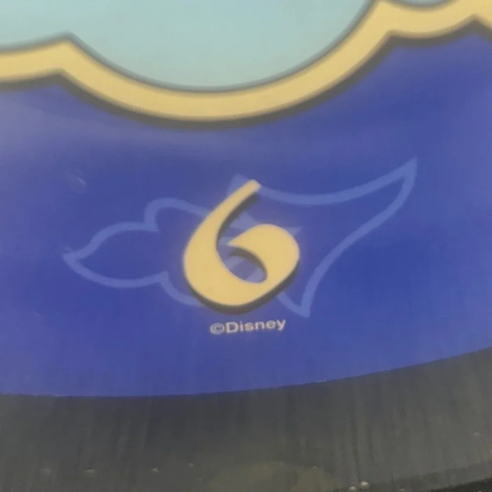 Disney‎ Aladdin Princess Jasmine Magic Carpet Wall Clock Blue Gold Black Round